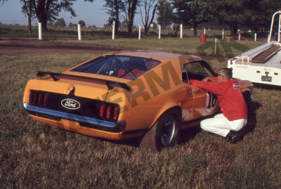 1970 TRANS AM RACING BOSS 302 GEORGE FOLLMER - 35 MM SLIDE EKTACHROME - SCCA