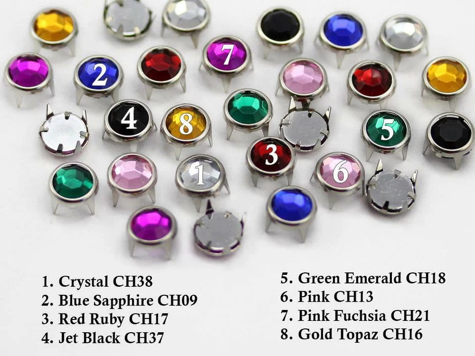 Bedazzler Refills Rhinestones Studs Garment Decorate Leatherwork DIY Craft - Image 3 of 4