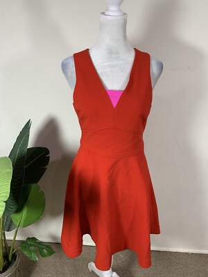 Likely WOMENS Red Colored Sleeveless Dress Size 4