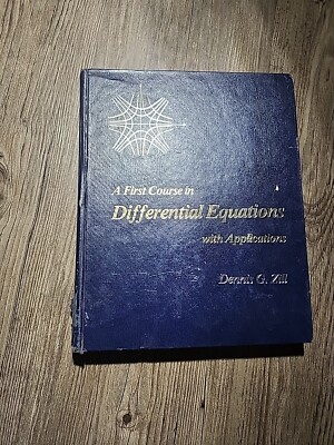 A first course in differential equations with applications, Zill