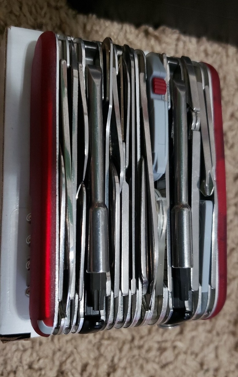 Victorinox SwissChamp XAVT 1.6795.XAVT Ruby & Leather Pouch 4.0521.XAVTX1 ☆New☆ eBay