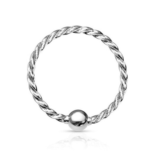 Nose Ring Ear Nipple Nose hoop Twisted Surgical Steel Tragus Cartilage Helix - Picture 3 of 7