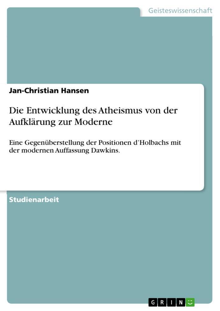 Thumbnail - Jan-christian Hansen | Die Entwicklung Des Atheismus Von Der