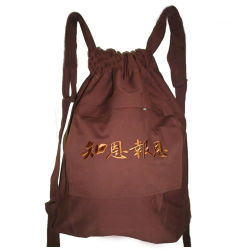 kungfuworld de alta calidad bolso budista monje mochila con bordado - Imagen 4 de 6