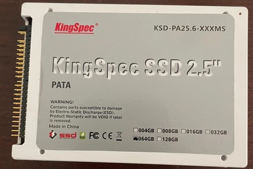 King Spec 64 GB 2.5-inch PATA/IDE SSD Solid State Disk MLC Flash SM2236
