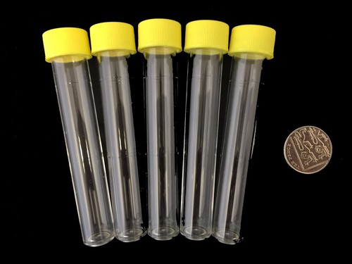 10ml Kunststoff Reagenzgläser Röhrchenbehälter Pulver Basteln, Farbe Schraubkappen UK - Bild 10 von 27