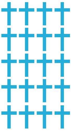 20 x Cross Crucifix stickers Crafting Scrapbooking Cardmaking Wall Mirror Window - Picture 11 of 19