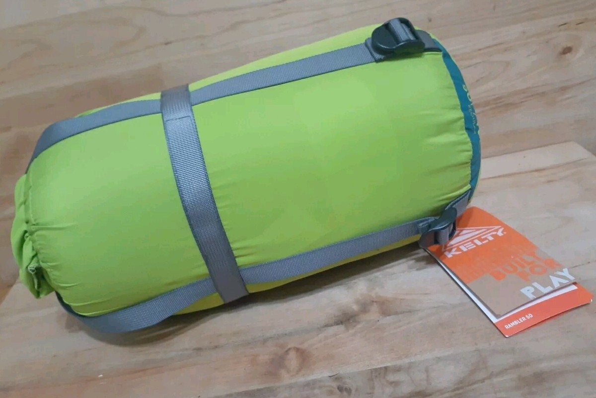 KELTY RAMBLER 50 DEGREE CLOUDLOFT Sleeping Bag synthetic polyester GREEN  APPLE