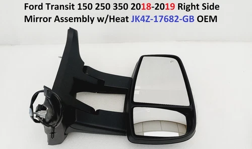 Ford Transit 150 250 350 18-19 Right Side Mirror Assembly w/Heat JK4Z-17682-GB