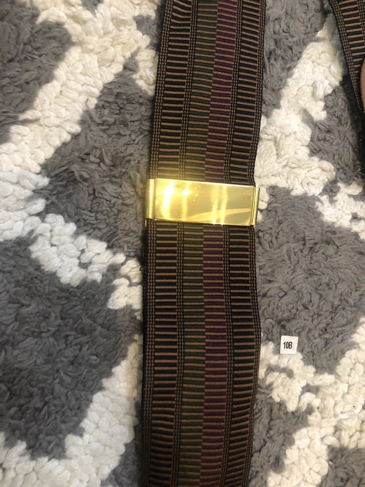 Tirantes COLE HAAN en marrón/verde/líneas usados cuero negro Foto 4 de 4