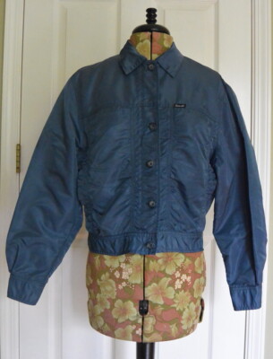Faconnable Womens Bomber Jacket Small Blue
