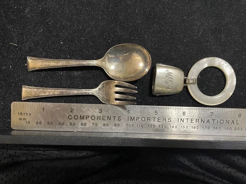 International STERLING SILVER Serenity BABY  Children's Toddler FLATWARE