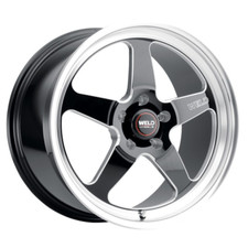 Weld Racing Ventura Drag S155 18x12 5x120 Et52 Gloss Black Milled Qty Of 1
