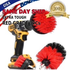 3 PCS Drill Brushes Set Tile Grout Power Scrubber Cleaner Spin Tub Shower Wall