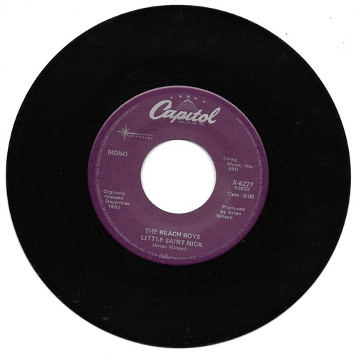 The Beach Boys: Little Saint Nick" / "The Lord's Prayer" - VG+ & plays NM!