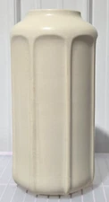 Hearth & Hand Magnolia 16" Tall Faceted Ceramic Neutral Matte Taupe Table Vase