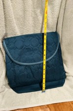 Thirty One Vary You Backpack Purse Quilted Teal Green Bag