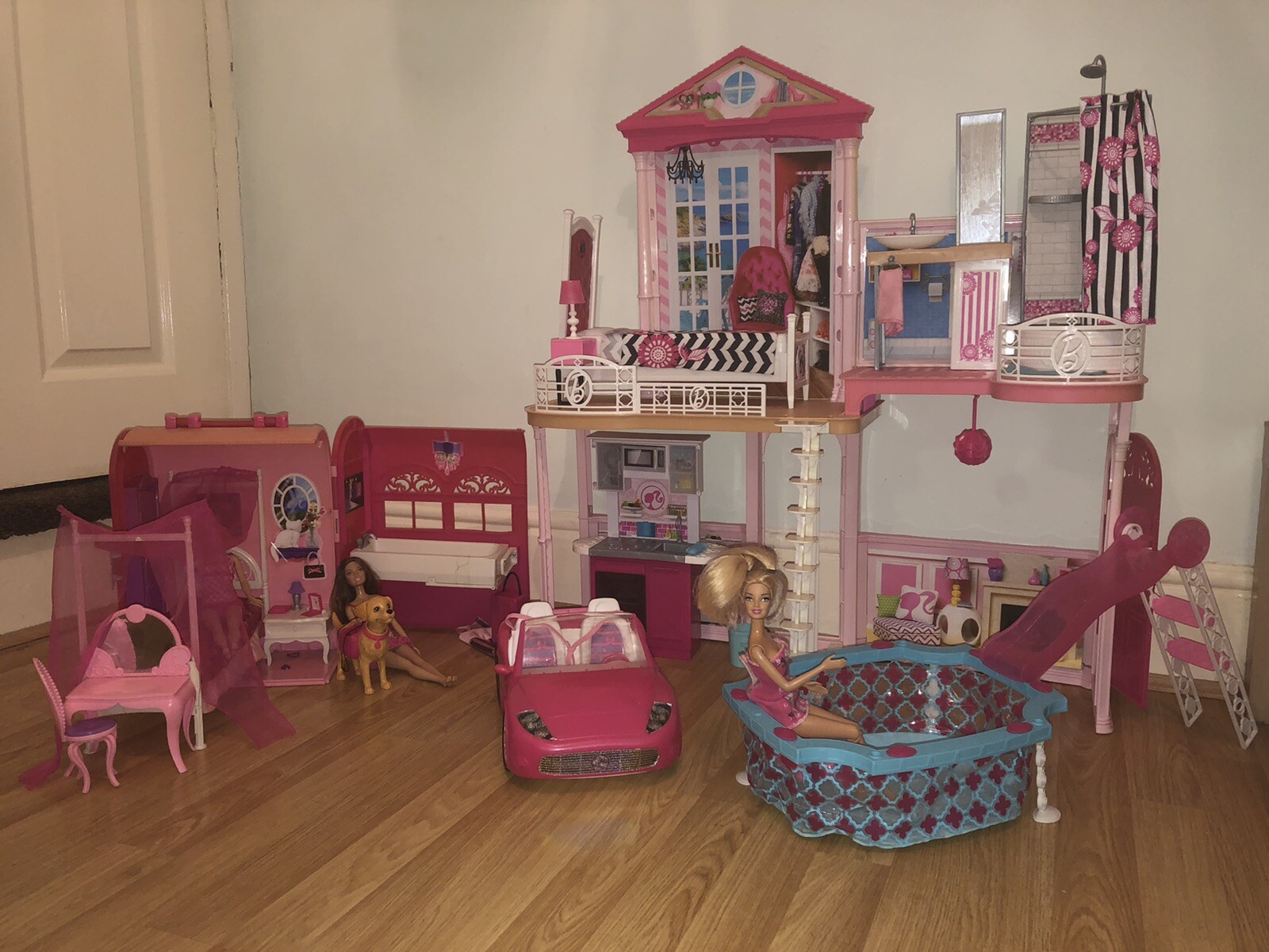barbie dream house 3 floors