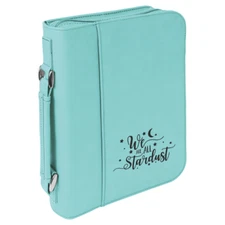 Personalized Engraved Leatherette Book/Bible Cover with Handle & Zipper
