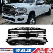 New Chrome Front Bumper Grille Grill For 2019-2024 Ram 2500 3500 4500 Laramie US