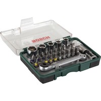 Bosch Heimwerken & Garten Mini Ratschen-Set 27-Teilig, Werkzeug-Set, GrüN