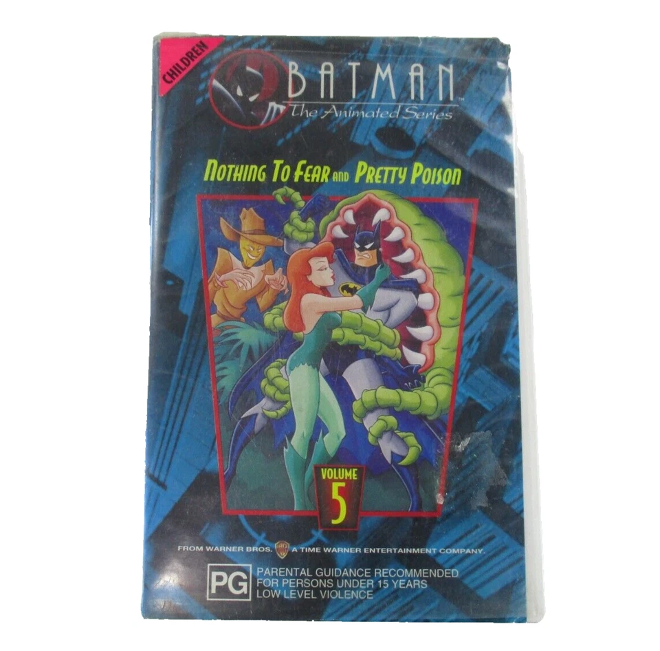Batman Animated Series Vol 5 Nothing To Fear And Pretty Poison VHS Large Case... - Image 2 of 4