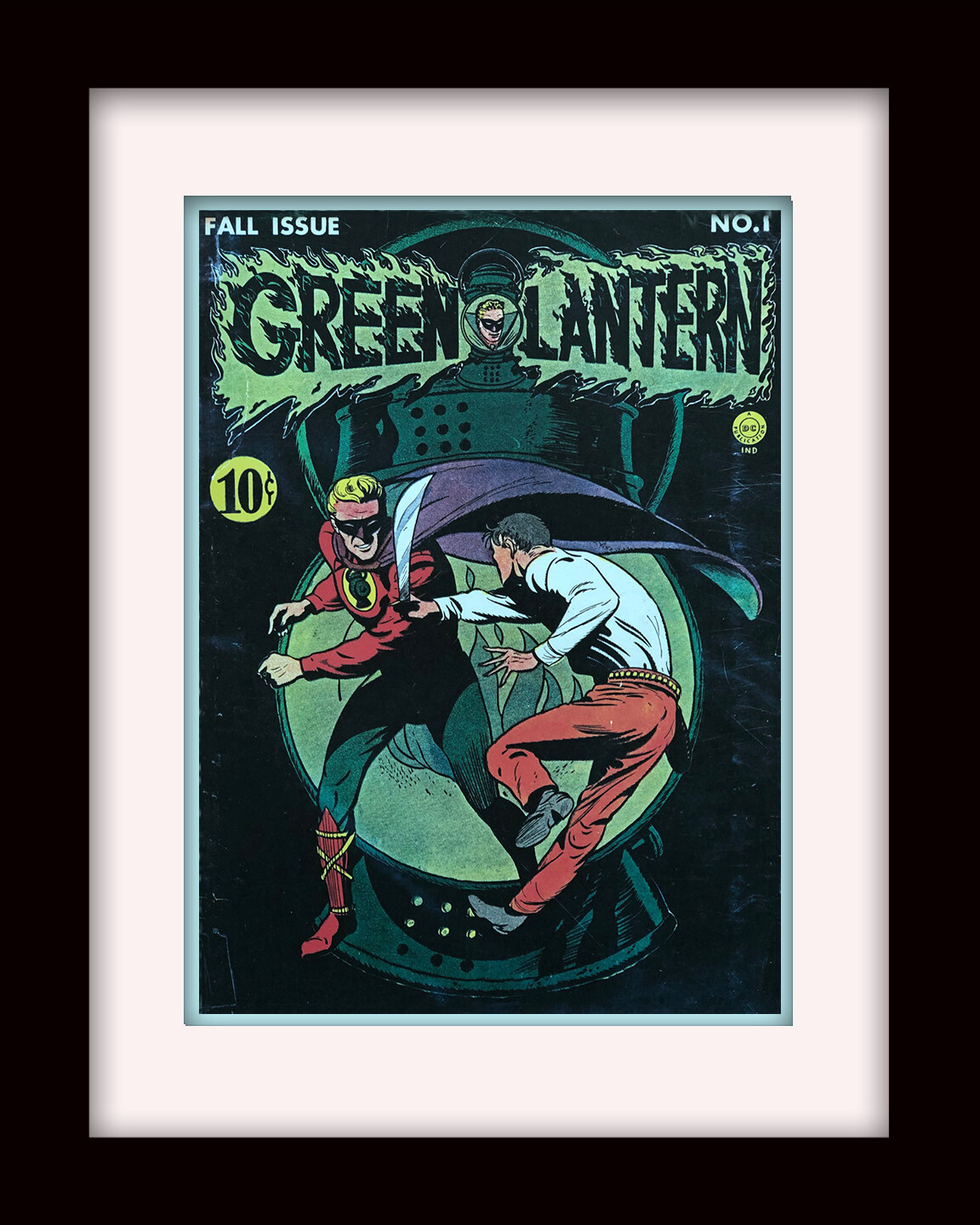 GREEN LANTERN #1 • 1941 Custom Framed Cover Print