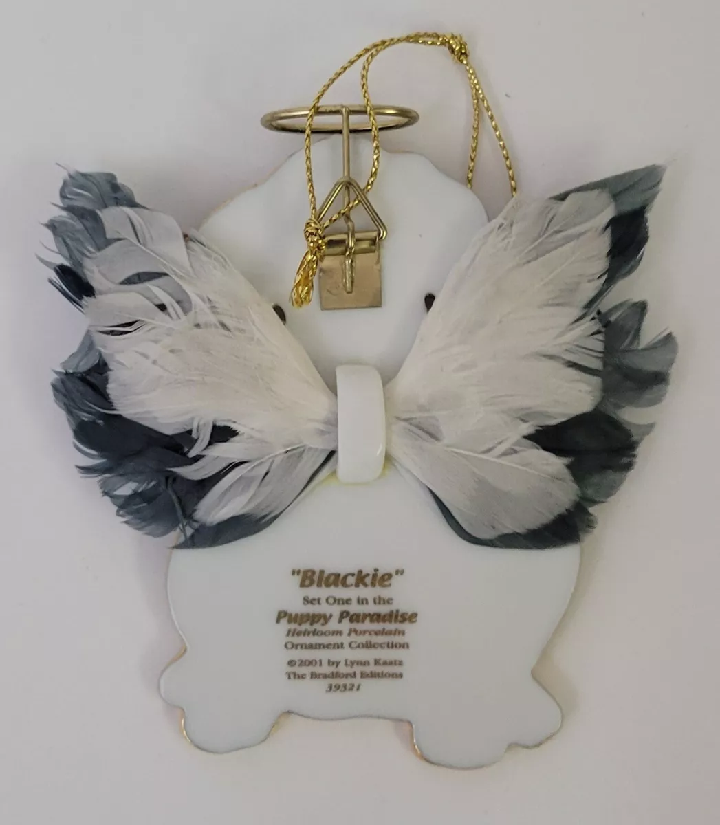 Black lab cheap angel ornament