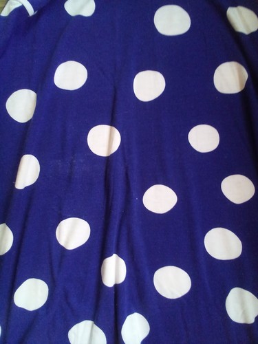 Damen Rock, Größe XL, 36" Taille, dunkelblau mit weißen Tupfen von LuLaRoe - Bild 4 von 5