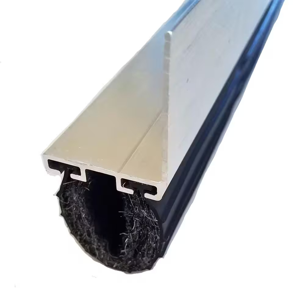 rodent block garage door bottom seal kit with 1-3/8 in. aluminum retainer and