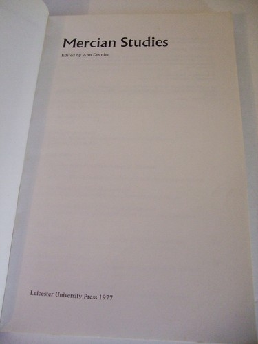 Mercian Studies edited by Ann Dornier. Leicester University Press, 1977 - Imagen 3 de 4