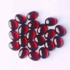  WHOLESALE NATURAL GARNET CABOCHON OVAL SHAPE LOOSE GEMSTONE