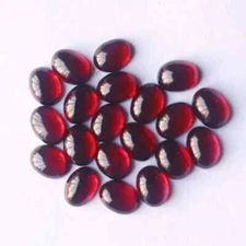 [WHOLESALE] NATURAL GARNET CABOCHON OVAL SHAPE LOOSE GEMSTONE