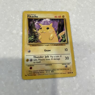 pokemon base set common card #58/102 pikachu #58 PSA 10 Products Pikachu Pikachu #58 Prices | Pokemon