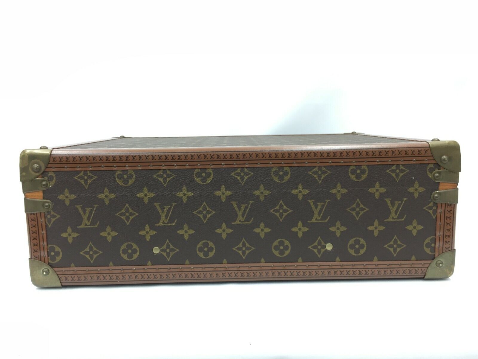 Louis Vuitton President Classuer Attache Briefcase Hard Trunk 239750 Brown  Monogram Canvas Laptop Bag, Louis Vuitton