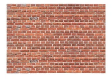 1:25 G scale model car red brick wall waterslide decals