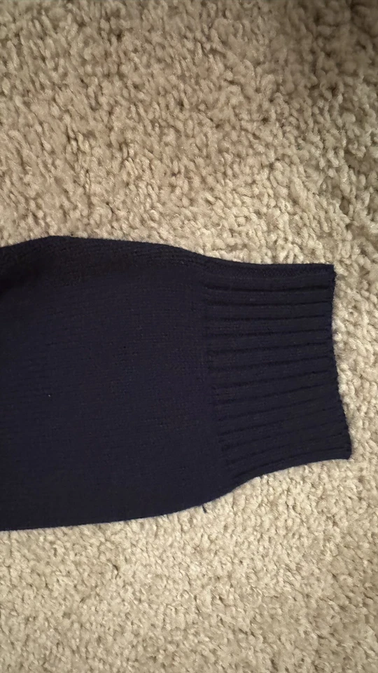 Suéter Nautica Juvenil Niño 1/4 Cremallera Talla M (10/12) Manga Larga 100% Algodón Azul Foto 4 de 4