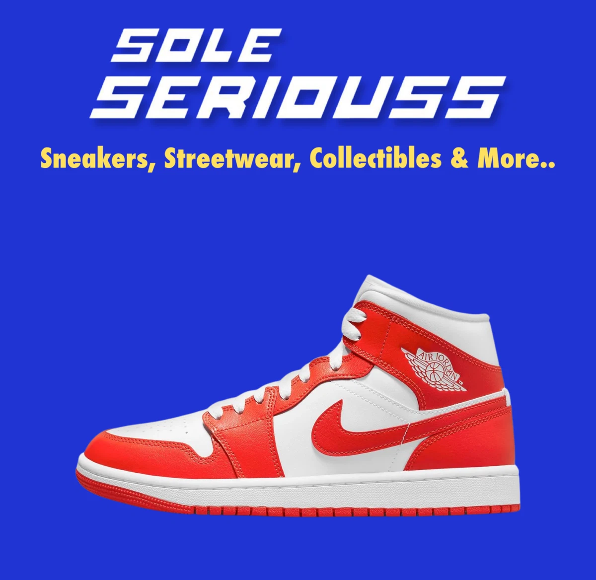 Womens Air Jordan 1 Mid SE 'Laser Orange' CV5276-107 WMNS Adult Sneakers Shoes U