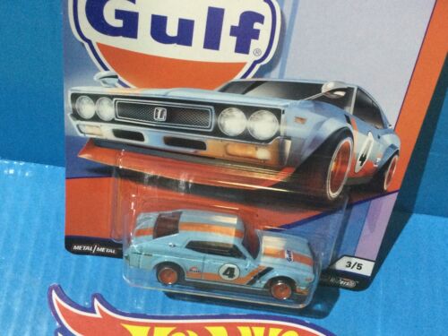 2019 HOT WHEELS CAR CULTURE GULF #3 75 NISSAN LAUREL 2000 SGX BLUE JDM BUTAKETSU - Picture 5 of 7