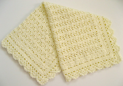 crochet christening shawl