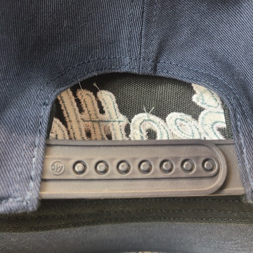 Cappello Seattle Kraken Snapback 47 marca NHL denim corda blu navy berretto - Foto 5 di 8