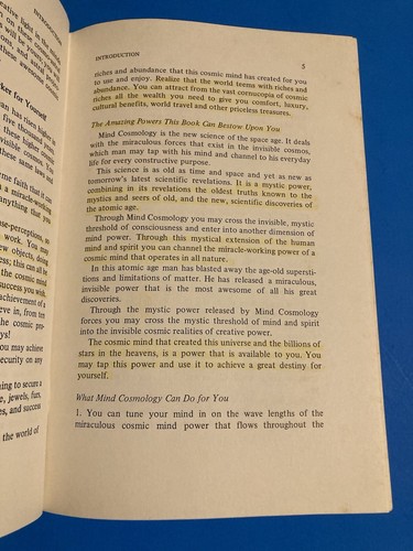 MIND COSMOLOGY - ANTHONY NORVELL - 1971 - ERSTAUSGABE BUCH - HC/DJ - Bild 5 von 14