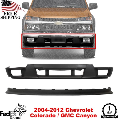 Front Bumper Cover + Extension Textured For 04-12 Chevrolet Colorado/ GMC Canyon - Picture 1 of 8