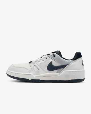 New Nike Full Force Low Shoes - White/ Dark Obsidian (FB1362-002