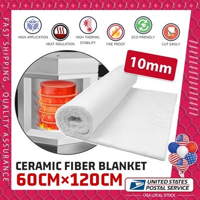 Length 47.2'' Ceramic Fiber Insulation Pads Alternative Mat Fireproof Insulation