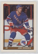 1991-92 Topps Blank Back John Ogrodnick #365 1t8