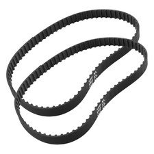 2Pcs 150XL 037 Timing Belt 75 Teeth Black Cogged Rubber Geared Belt 10Mm Cog ...