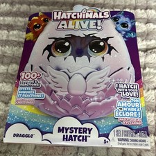 Hatchimals Alive, Mystery Hatch Draggle, Surprise Interactive Toy  Egg
