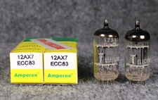 (2) ANOS Amperex SELECTED ECC83/12AX7 Tubes ~ PERFECTLY MATCHED!