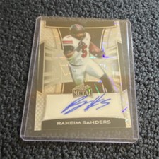 Leaf Metal Raheim Sanders Autograph Football Card BA-RS1 2025